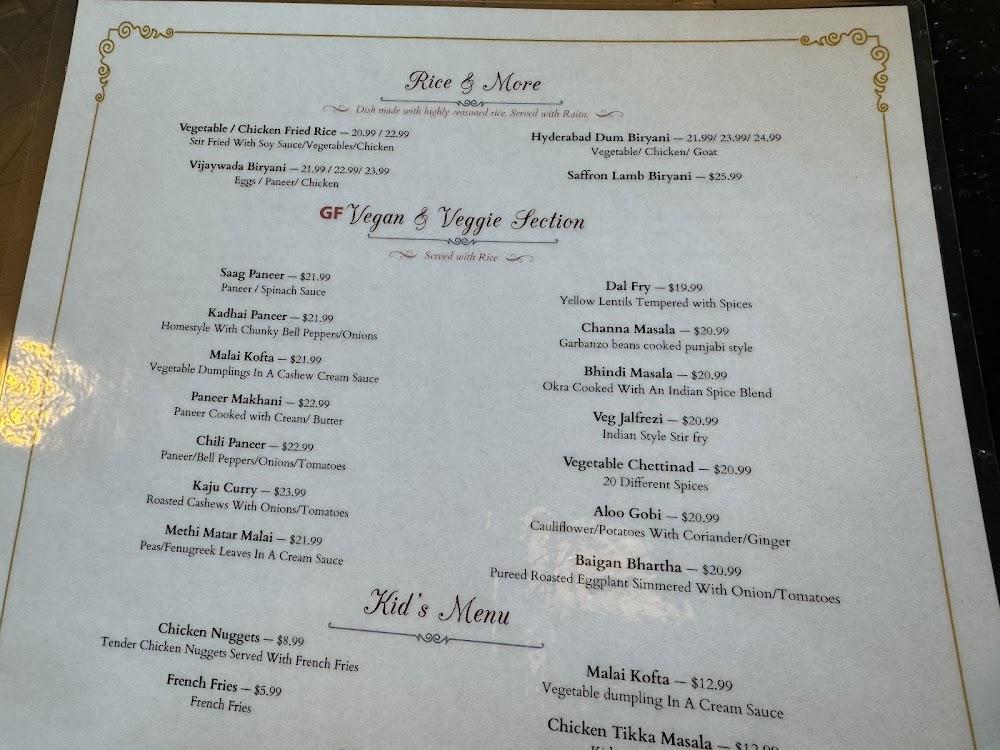 Saffron Indian Kitchen Menu image 4